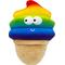 Show in main carousel: Huxley & Kent Dog Power Plush Fro-Yo Pride Cone Dog Toy, Rainbow, Large slide 6 of 8
