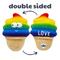 Show in main carousel: Huxley & Kent Dog Power Plush Fro-Yo Pride Cone Dog Toy, Rainbow, Small slide 1 of 8