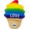 Show in main carousel: Huxley & Kent Dog Power Plush Fro-Yo Pride Cone Dog Toy, Rainbow, Small slide 7 of 8
