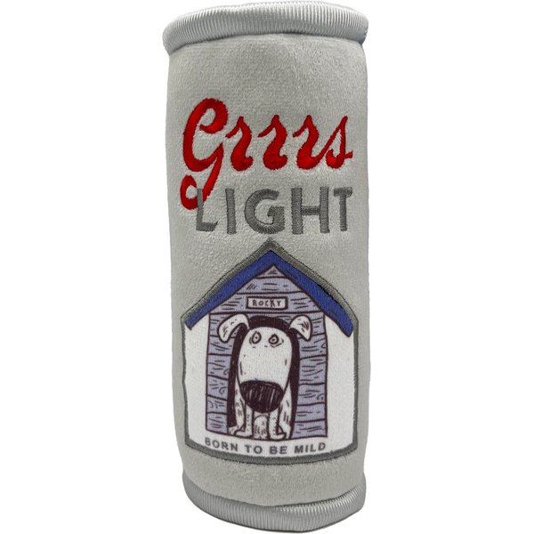 Huxley & Kent Dog Power Plush Toto's Pawdka Dog Toy, Gray