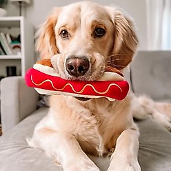 Huxley & Kent Dog Power Plush Haute Dawg Dog Toy, Brown, Large slide 2 of 4