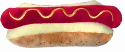 Huxley & Kent Dog Power Plush Haute Dawg Dog Toy, Brown, Small