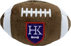 Huxley & Kent Dog Power Plush HK Football Dog Toy, Brown/White, Large