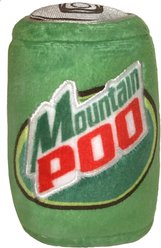 Huxley & Kent Dog Power Plush Mountain Poo Dog Toy, Green, Small