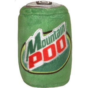 Huxley & Kent Dog Power Plush Mountain Poo Dog Toy, Green, Small