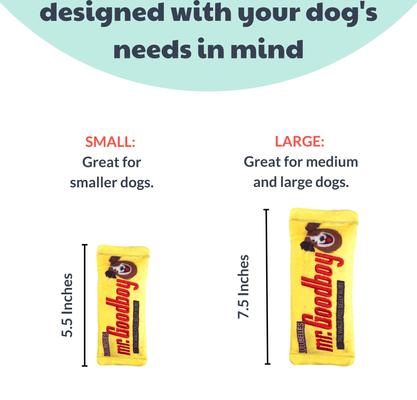 Show full view: Huxley & Kent Dog Power Plush Mr. Goodboy Dog Toy, Yellow, Large slide 4 of 8