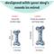 Show in main carousel: Huxley & Kent Dog Power Plush Party Time Bone Blue Dog Toy, Blue, Large slide 3 of 11