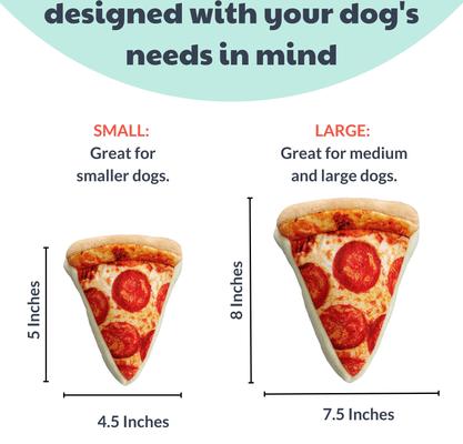 Show full view: Huxley & Kent Dog Power Plush Puperoni Pizza Dog Toy, Yellow, Small slide 3 of 5