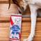 Show in main carousel: Huxley & Kent Dog Power Plush Pups Blue Ribbon Dog Toy, White/Red/Blue, Small slide 5 of 7