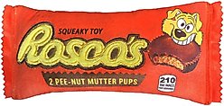 Huxley & Kent Dog Power Plush Roscos Dog Toy, Orange, Small