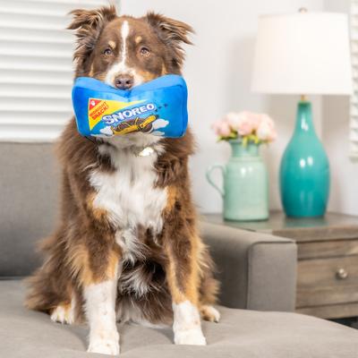 Show full view: Huxley & Kent Dog Power Plush Snoreo Cookies Dog Toy, Blue, Large slide 6 of 11