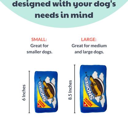 Show full view: Huxley & Kent Dog Power Plush Snoreo Cookies Dog Toy, Blue, Large slide 4 of 11