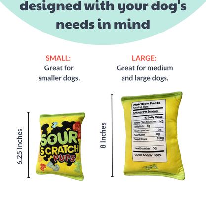 Show full view: Huxley & Kent Dog Power Plush Sour Scratch Dog Toy, Green/Black, Large slide 4 of 8