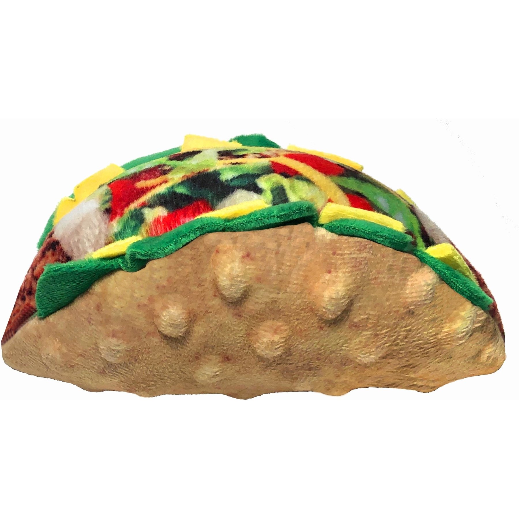 Huxley & Kent Dog Power Plush Taco Tuesday Dog Toy, Brown, Large
