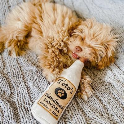 Show full view: Huxley & Kent Dog Power Plush Toto's Pawdka Dog Toy, Gray, Large slide 4 of 11