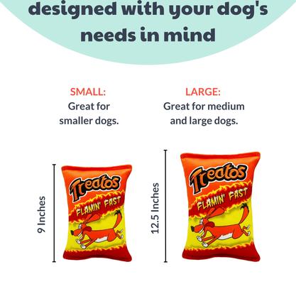 Show full view: Huxley & Kent Dog Power Plush Treatos Snacks Dog Toy, Orange, Large slide 3 of 10