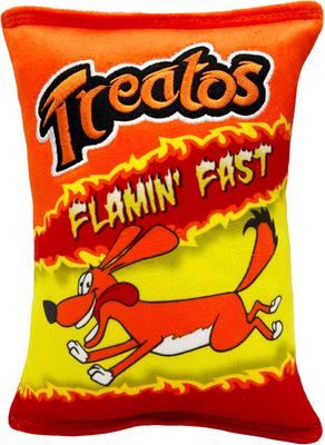 Show full view: Huxley & Kent Dog Power Plush Treatos Snacks Dog Toy, Orange, Large slide 8 of 10