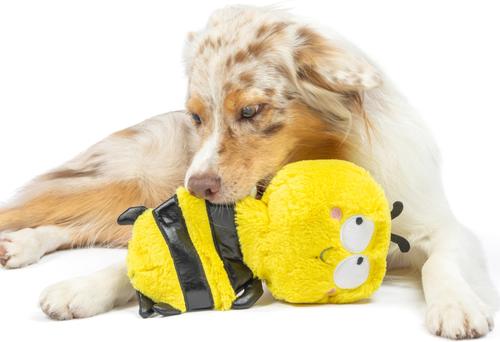 Show full view: Huxley & Kent Dog Slappies Buzz Bee Dog Toy, Yellow/Black, Large slide 4 of 9