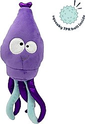 Huxley & Kent Dog Slappies Squiggly Squid Dog Toy, Purple, Large