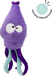 Huxley & Kent Dog Slappies Squiggly Squid Dog Toy, Purple, Small