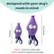 Show in main carousel: Huxley & Kent Dog Slappies Squiggly Squid Dog Toy, Purple, Small slide 3 of 8