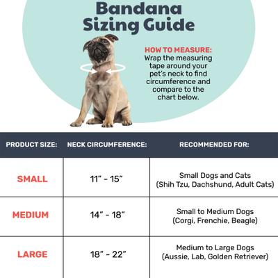 Show full view: Huxley & Kent Party Time 2.0 Dog & Cat Bandana, Blue, Small slide 3 of 9