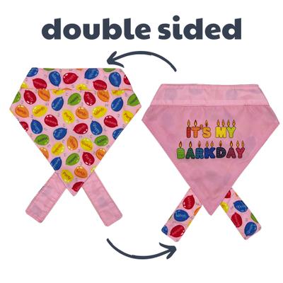 Show full view: Huxley & Kent Party Time 2.0 Dog & Cat Bandana, Pink, Small slide 1 of 9