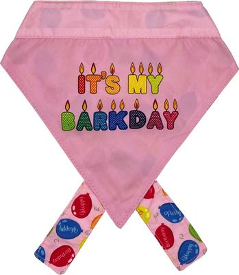 Show full view: Huxley & Kent Party Time 2.0 Dog & Cat Bandana, Pink, Small slide 7 of 9