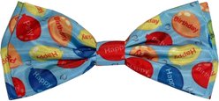 Huxley & Kent Party Time Dog & Cat Bow Tie, Blue, Large