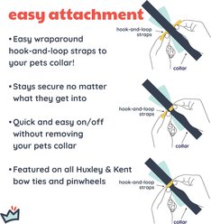 Huxley & Kent Party Time Dog & Cat Bow Tie, Pink, Small slide 2 of 5