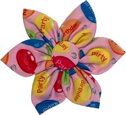 Show full view: Huxley & Kent Party Time Pinwheel Dog & Cat Collar Accessory, Multicolor, Large slide 1 of 6
