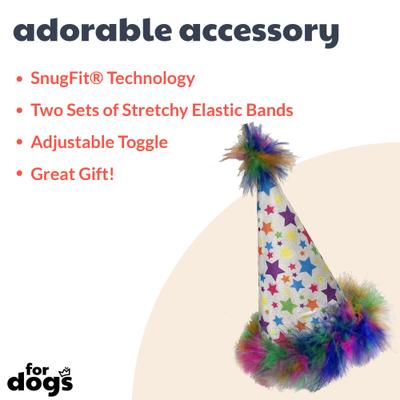 Show full view: Huxley & Kent Superstar Dog & Cat Party Hat, Silver, Small slide 2 of 9