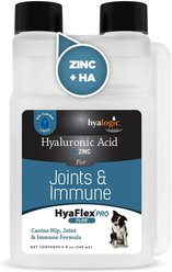 Hyalogic HyaFlex Hyalogic Pro Pure Hyaluronic Acid Zinc Joint & Immune Support Dog Supplement, 8-fl oz bottle