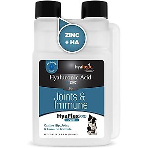 Hyalogic HyaFlex Hyalogic Pro Pure Hyaluronic Acid Zinc Joint & Immune Support Dog Supplement, 8-fl oz bottle