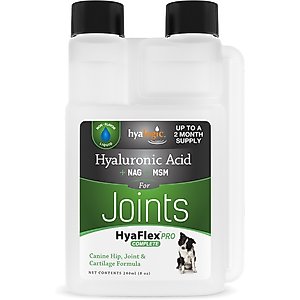 Hyalogic HyaFlex Pro Hyaluronic Acid Complete Joint Support Dog Supplement, 8-fl oz bottle