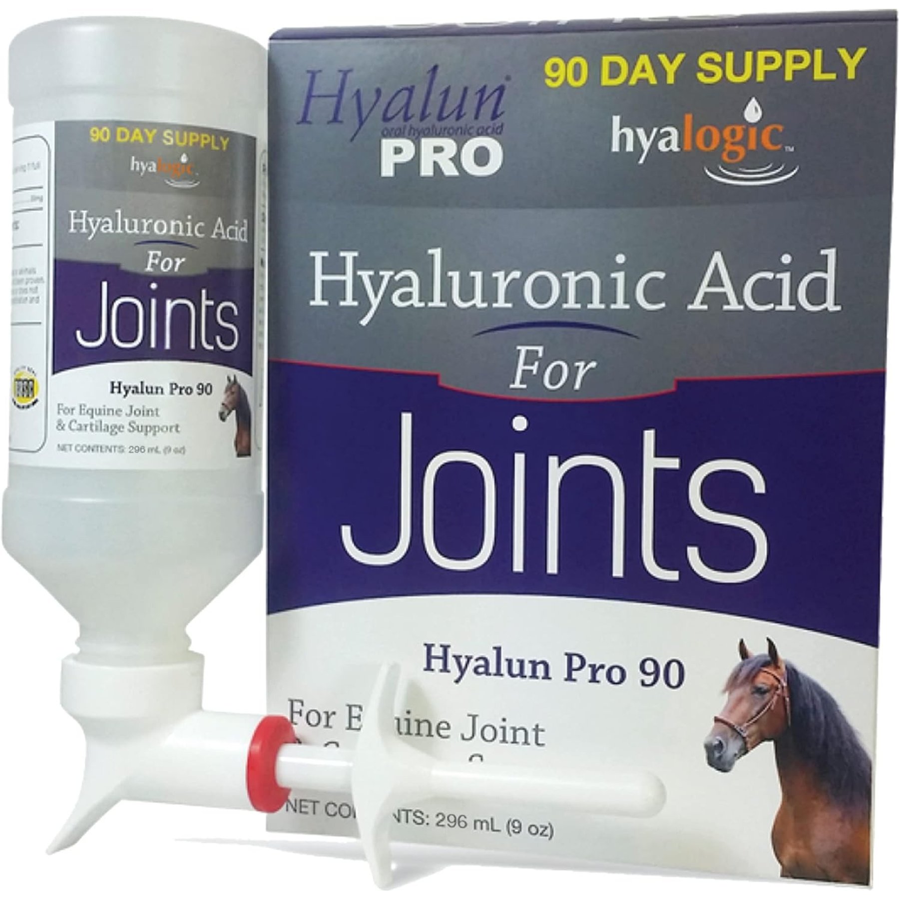 Hyalogic Hyaluronic Acid Joint Support Liquid Horse Supplement, 270-mL bottle