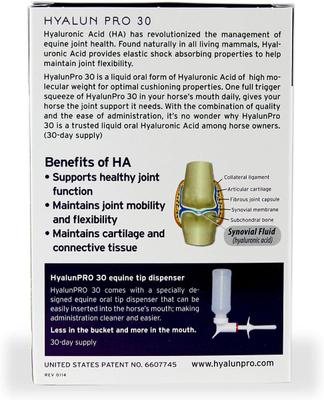 Show full view: Hyalogic Hyaluronic Acid Joint Support Liquid Horse Supplement, 90-mL bottle slide 8 of 8