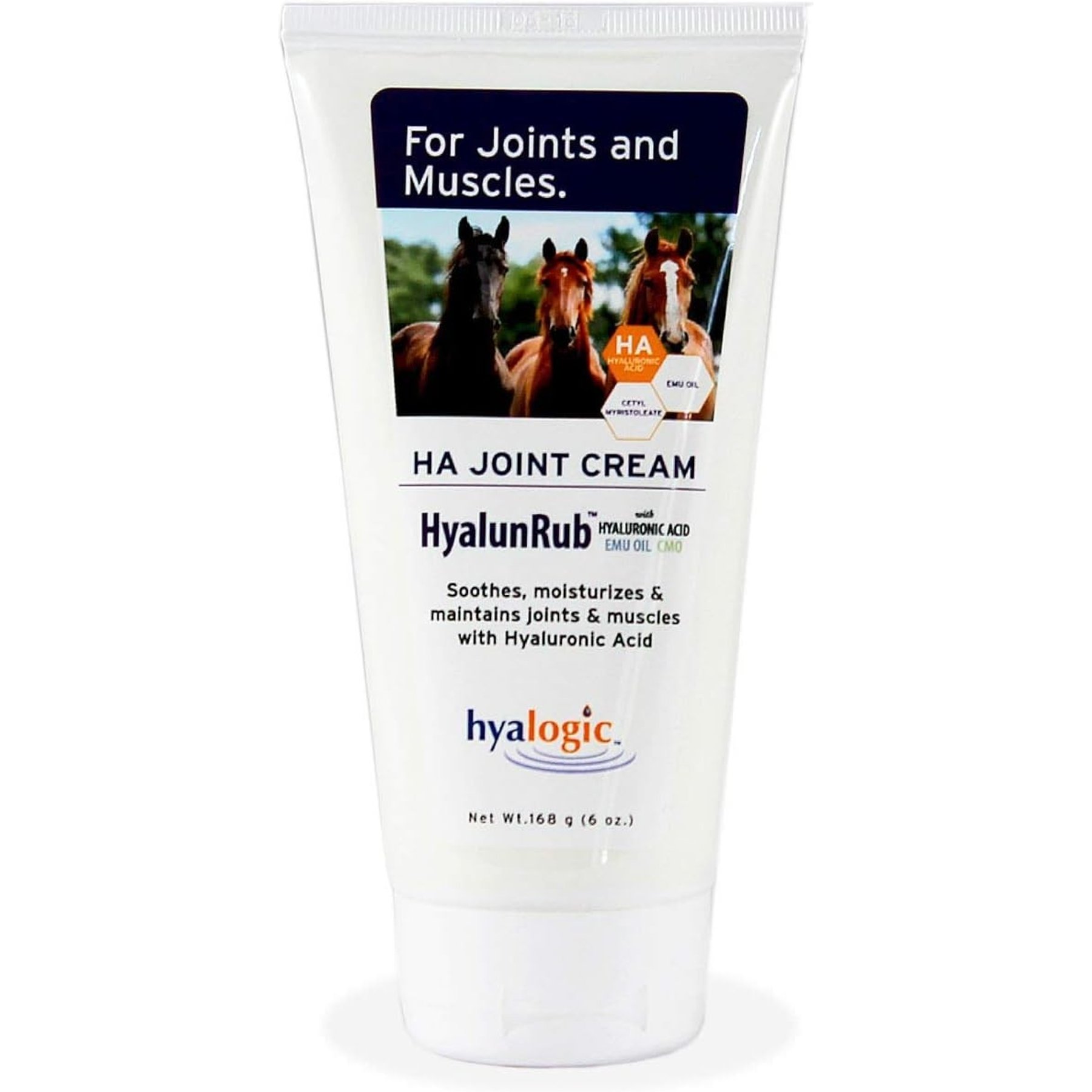 Hyalogic Hylarub Hyaluronic Acid Joint & Muscle Support Cream, 6-fl oz bottle