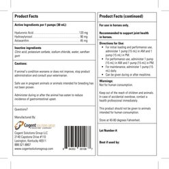 Vitalize Hyaluronex Joint Support Liquid Horse Supplement, 64-fl oz bottle slide 2 of 5