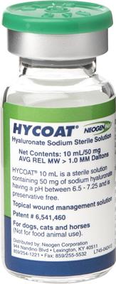 Show full view: HyCoat Topical Wound Management Solution for Dogs, Cats & Horses, 50mg/10mL slide 1 of 3