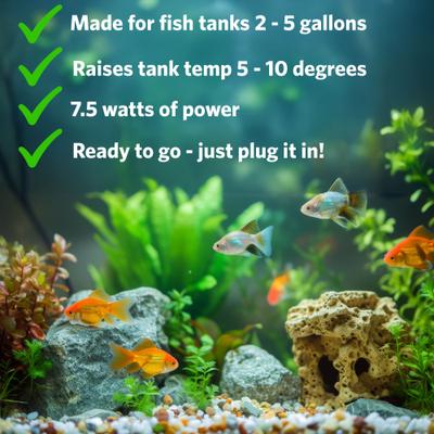 Show full view: Hydor Betta & Betta Bowl Slim Heater, 7.5-watt slide 2 of 6