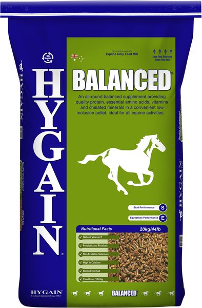 Show full view: Hygain Balanced Horse Feed, 44-lb bag slide 1 of 3