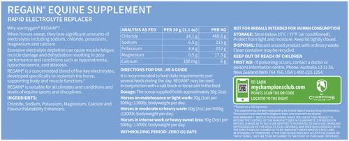 Show full view: Hygain Regain Horse Supplement, 11-lb tub slide 2 of 4