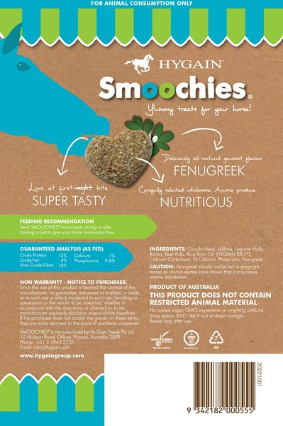 Show full view: Hygain Smoochies Horse Treats, 8.8-oz bag slide 2 of 5