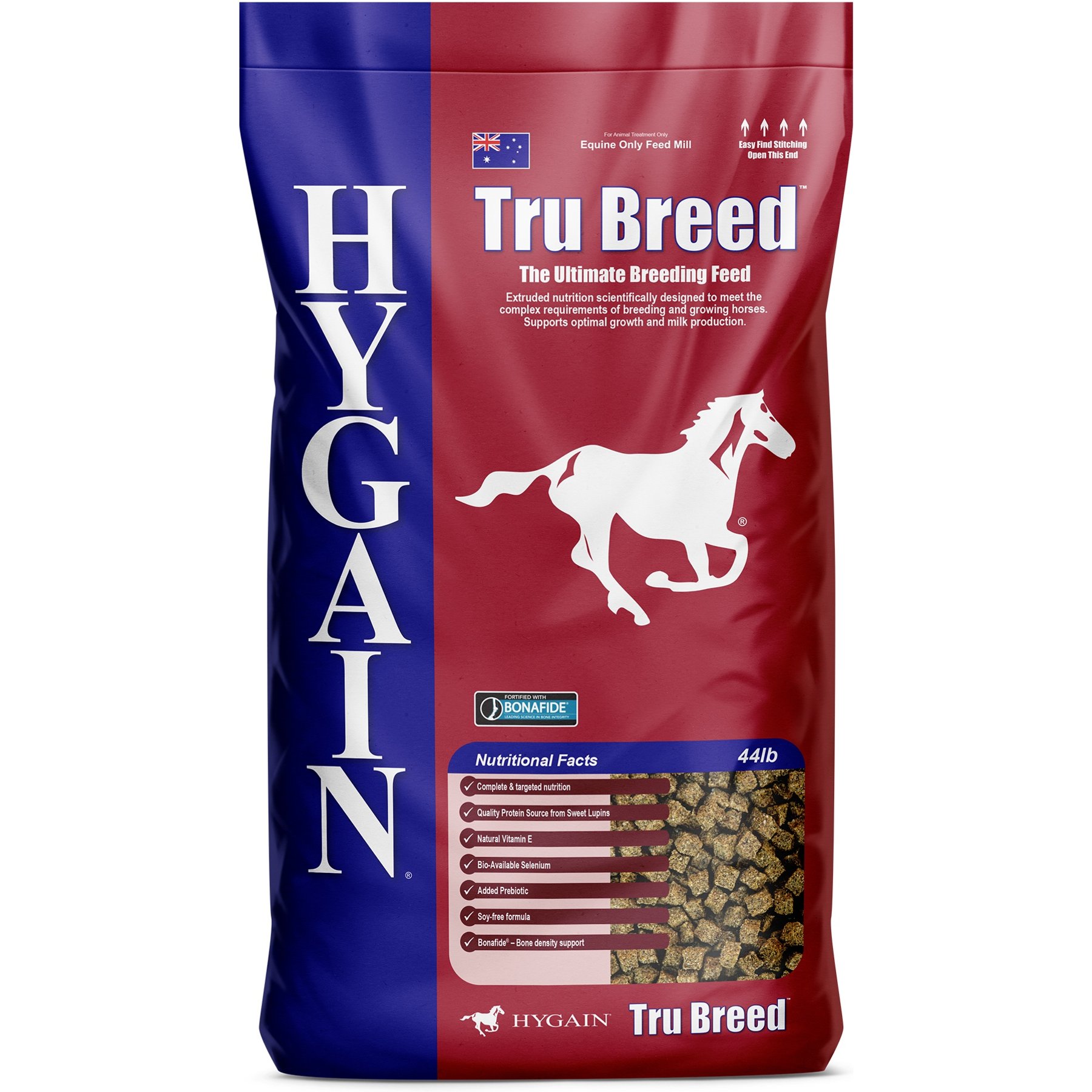 Hygain Tru Breed Breeding Horse Feed, 44-lb bag