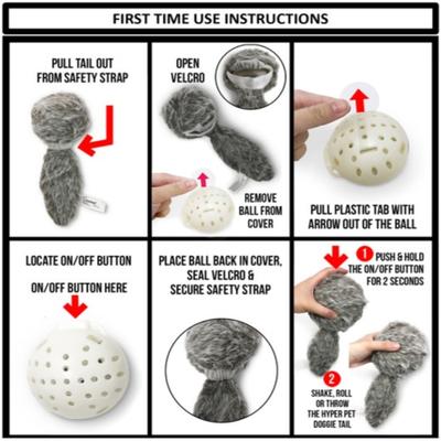 Show full view: Hyper Pet Doggie Tail Interactive Dog Toy slide 8 of 12