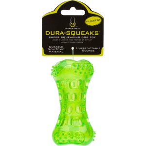 Hyper Pet Dura-Squeaks Dog Chew Toy, Bone