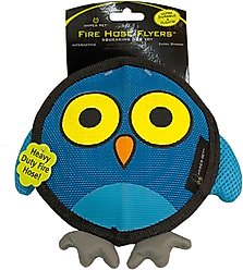 Hyper Pet Firehose Flyers Owl Dog Toy