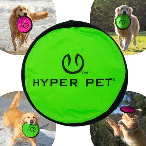 Hyper Pet Flippy Flopper Flying Disc Dog Toy, 9-in, 1 pack