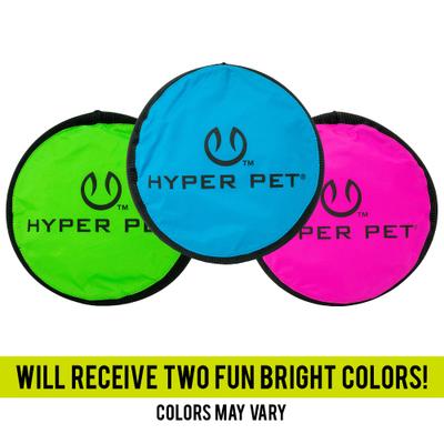 Show full view: Hyper Pet Flippy Flopper Flying Disc Dog Toy, Color Varies, 9-in, 2 pack slide 2 of 12